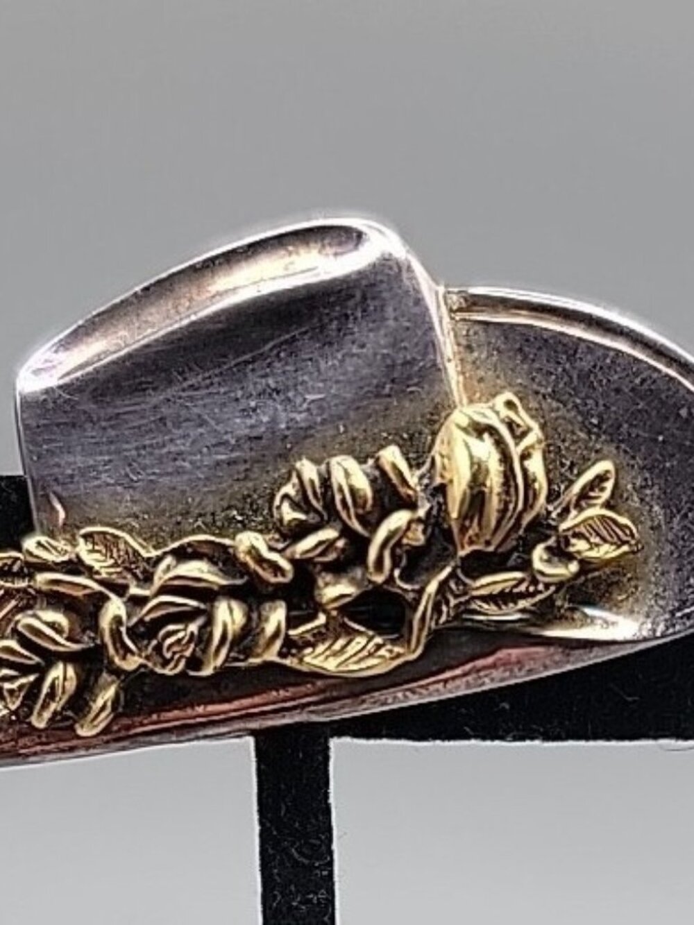 Vintage Premier Designs Floral Embellished Hat Brooch Pin Pendant Bail